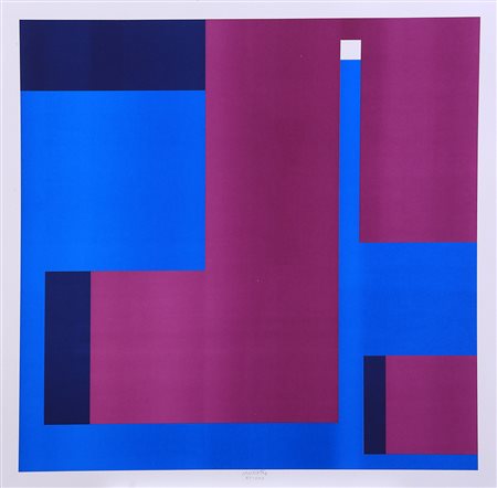 BRUNO MUNARI Milano 1907- Milano 1998 " Negativo - Positivo " Litografia su...