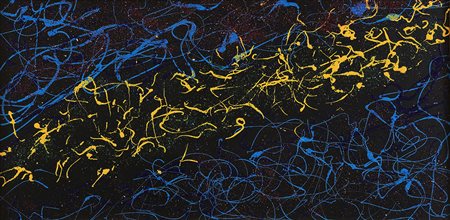 NICOLA MOREA Bari 1943 " Percorso stellare " 2005 Smalti su faesite 30x60...