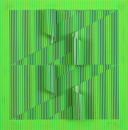 ALBERTO BIASI Padova 1937 Senza titolo serigrafia in rilievo es. n. 25/100 (...