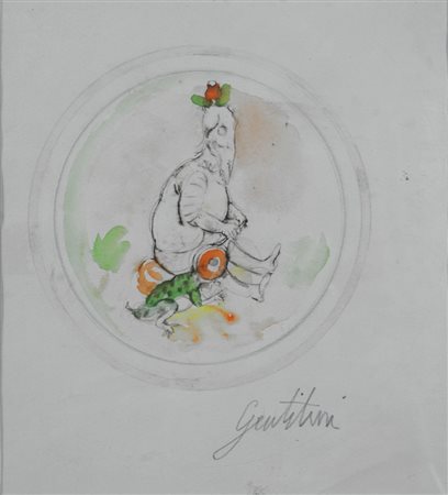 Franco Gentilini, Faenza 1909 - Roma 1981, Composizione Surreale, 1960,...