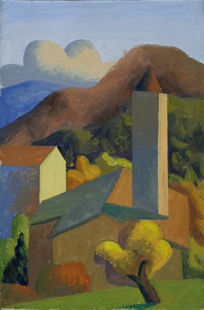 Salvo, Leonforte 1947 - Torino 2015, Lenta, Olio su tela, cm. 30x20, Firma e...