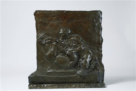 Augusto Perez, Messina 1929 - 0, Senza titolo, (1975), Bronzo, cm. 56x55,...