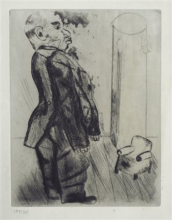 Marc Chagall, Vitebsk 1887 - Saint Paul de Vence 1985, Sobakevitch pres du...