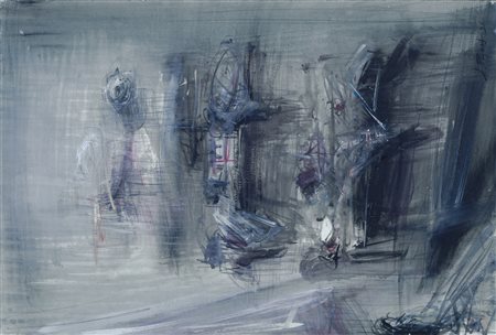 Alessandro Papetti, Milano 1958 - 0, Senza titolo, 1995, Tecnica mista su...