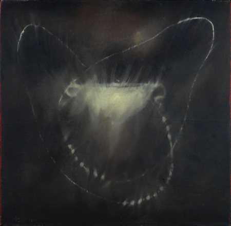 Omar Galliani, Montecchio Emilia 1953 - 0, Perle, 1989, Tecnica mista su...