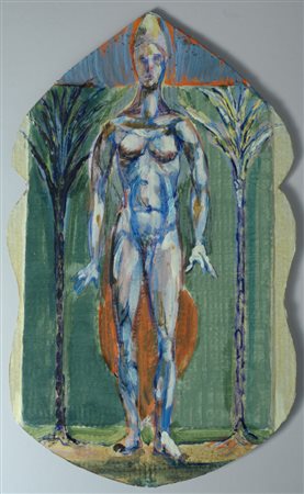 Bruno Ceccobelli, Montecastello Vibio 1952 - 0, Adamo cadmo, 1998, Tecnica...