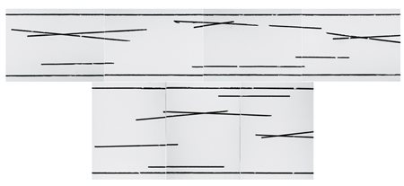 Paolo Cotani, Roma 1940 - 2011, Senza titolo, Tecnica mista su tavola (sette...