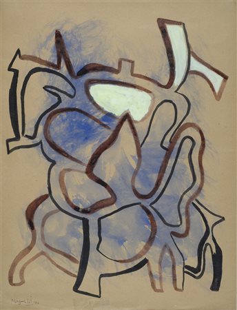 Alberto Magnelli, Firenze 1888 - Parigi 1971, Composizione, 1941, Tecnica...