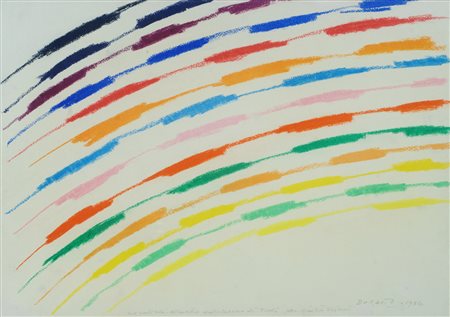 Piero Dorazio, Roma 1927 - Todi 2005, Senza titolo, 1986, Pastelli su carta,...