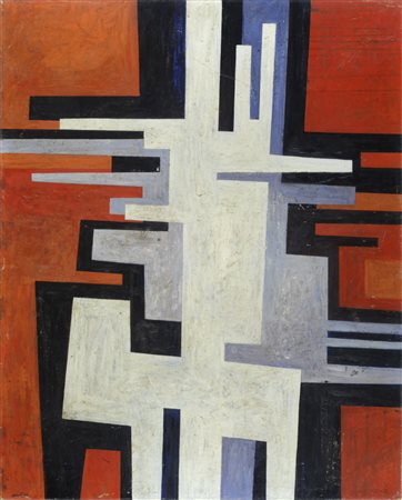 Gualtiero Nativi, Pistoia 1921 - Firenze 1998, Astratto, 1958, Olio su...