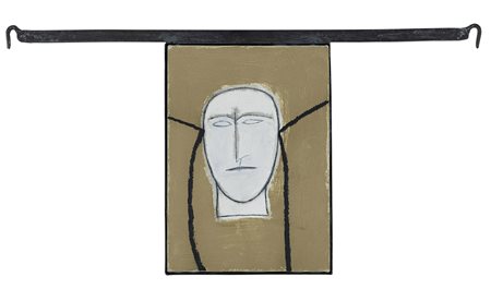 Mimmo Paladino, Paduli 1948 - 0, Primo piano, 2006, Olio su tela, cm. 46x33...