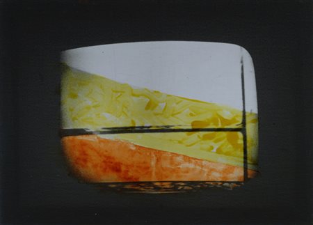 Mario Schifano, Homs 1934 - Roma 1998, Televisione, Tela emulsionata, cm....