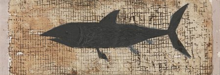 PINO PASCALI(Bari 1935 - Roma 1968)Pescetecnica mista su cartoncino, cm...