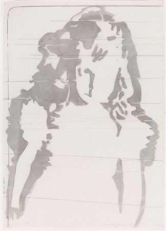 GIOSETTA FIORONI(Roma 1932)Bimba fantasmatecnica mista su carta, cm...