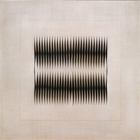 ALBERTO BIASI(Padova 1937)Senza titoloacrilico su tela, intagliata, cm...