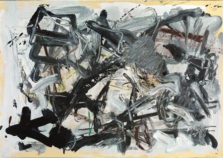 EMILIO VEDOVA(Venezia 1919 - 2006)Spazio prigione (Spagna 1962) n. 2olio e...