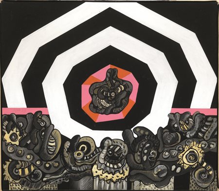 CONCETTO POZZATI(Vo' Vecchio 1935)Diventiamo Segnaliolio su tela applicato su...