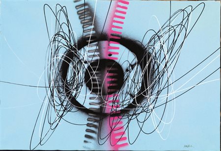 ROBERTO CRIPPA(Monza 1921 - Bresso 1972)Spirali con ingranaggiacrilico su...