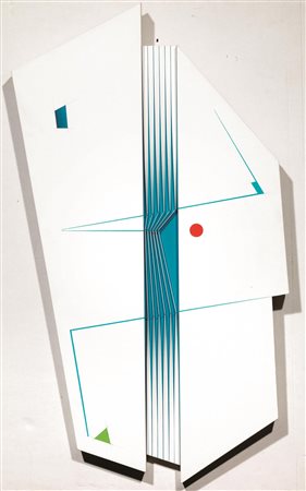 ALBERTO BIASI(Padova 1937)Geometrie allegre... ognuna per conto suoacrilico...