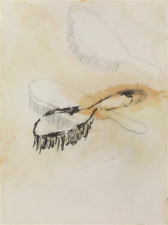 PIER PAOLO CALZOLARI&nbsp; (Bologna 1943)&nbsp; Brossesmatita, china e talco...