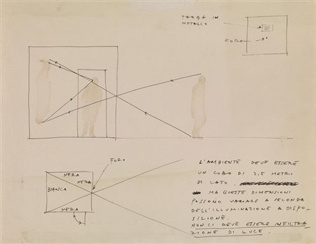FRANCO VACCARI&nbsp; (Modena 1936)&nbsp; Progetto dellambiente camera oscura...