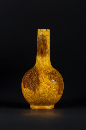 Arte Cinese Vaso in porcellana con invetriatura pelo di lepre Cina, dinastia...