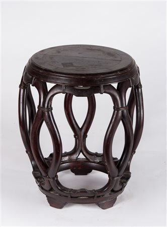 Arte Cinese Sgabello in legno Hongmu Cina, dinastia Qing, XIX secolo . -. Cm...