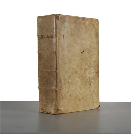 PEZZENA NICOLA (XVII-XVIII SECOLO) Bibbia con copertina in pelle, Nicola...