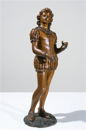 MANIFATTURA VENETA DEL XIX SECOLO Figura di fanciullo. . Cm 23,00 x 70,00....