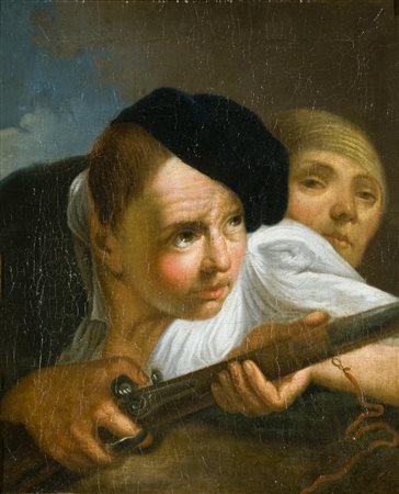 DOMENICO FEDELI DETTO IL MAGGIOTTO (1713 - 1794) Ambiente di. Uomo con...