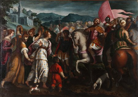 DE PITATI BONIFACIO (1487 - 1553) Ambiente di. Il re Salomone incontra la...