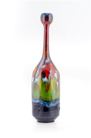 SAN GIORGIO ALBISOLA "Bottiglia" H. cm 34 bottiglia in ceramica smaltata...