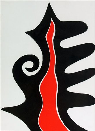 CALDER ALEXANDER Lawton (USA) 1898 - 1976 New York "Totem" 1973 38x27,5...
