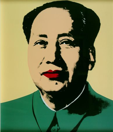 WARHOL ANDY USA 1927 - 1987 "Mao Yellow" 84x74,5 serigrafia Opera timbrata al...