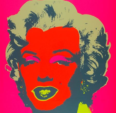 WARHOL ANDY USA 1927 - 1987 "Marilyn Monroe 11.22" 91x91 serigrafia Opera...