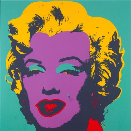 WARHOL ANDY USA 1927 - 1987 "Marilyn Monroe 11.23" 91x91 serigrafia Opera...