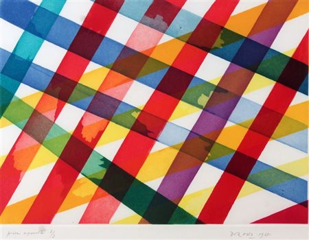 DORAZIO PIERO Roma 1927 - 2005 Todi "Senza titolo" 1968 31x43 multiplo, p.a....