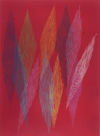 DORAZIO PIERO Roma 1927 - 2005 Todi "Senza titolo" 90x66,5 litografia a...