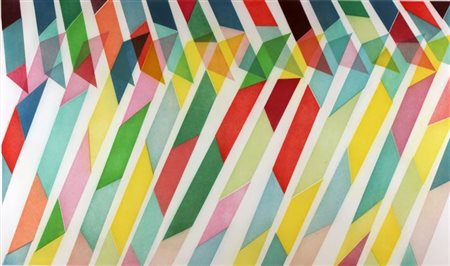 DORAZIO PIERO Roma 1927 - 2005 Todi "Senza titolo" 1991 58x100 litografia a...