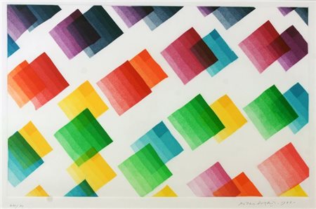 DORAZIO PIERO Roma 1927 - 2005 Todi "Senza titolo" 1982 35x50 multiplo, es....