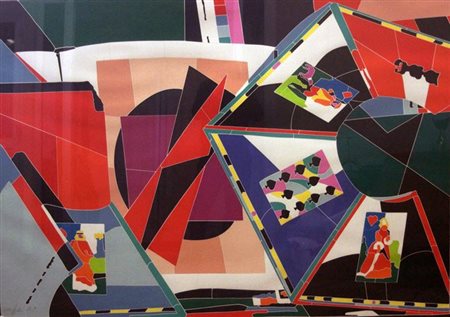 NESPOLO UGO Mosso Santa Maria (VC) 1941 "Senza titolo" 133x194 multiplo, p.a....