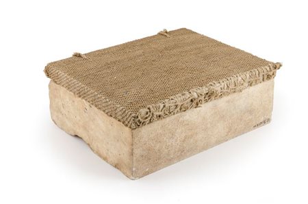 DOMPE' MARIA Fermo 1959 "Scritture" 1989 H. cm 11x27x21 marmo bianco di...