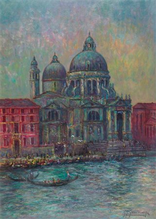 GONZAGA GIOVANFRANCESCO Milano 1921 - 2007 "Venezia - La Chiesa della Salute"...