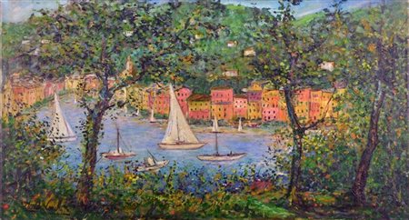 CASCELLA MICHELE Ortona (CH) 1892 - 1989 Milano "Portofino" metà anni '60...