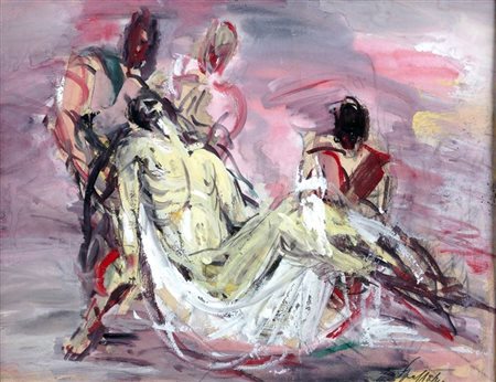 SPAZZAPAN LUIGI Gradisca d'Isonzo (GO) 1889 - 1958 Torino "Deposizione"...