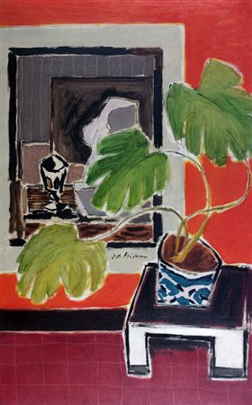 DA MILANO GIULIO F 1895 - 1990 Torino "Angolo di interno" anni '950/60 95x60...