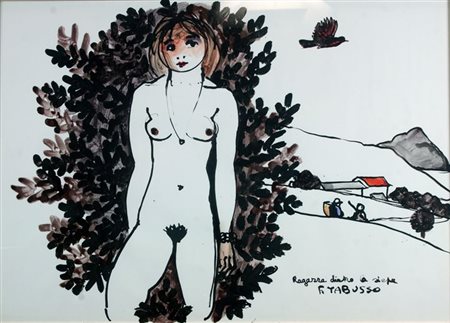 TABUSSO FRANCESCO Sesto San Giovanni (MI) 1930 - 2012 Torino "Ragazza dietro...