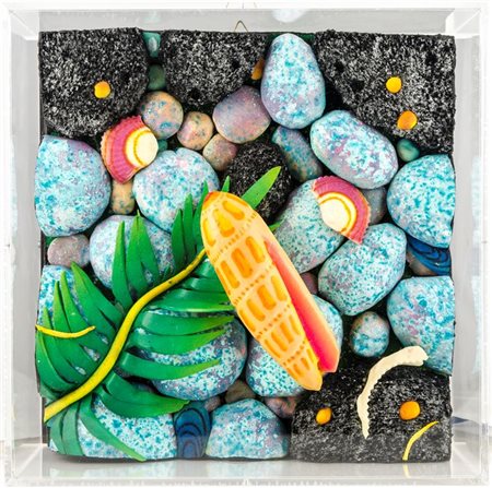 GILARDI PIERO Torino 1942 "Conchiglia alle Canarie" 30x30 poliuretano espanso...