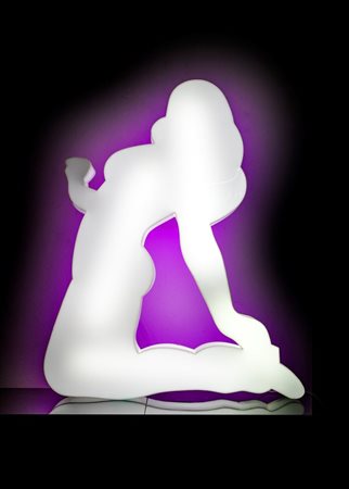 LODOLA MARCO Dorno (PV) 1955 "Monolite" 2010 H. cm 103x90x12 perspex + neon...