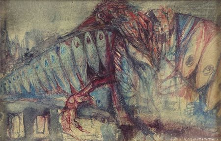 MACCIOTTA GIOVANNI Torino 1927 - 1993 Coassolo (TO) "Senza titolo" 1962 16x24...